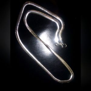 Beautiful sterling silver 19 inch snake chain necklace
